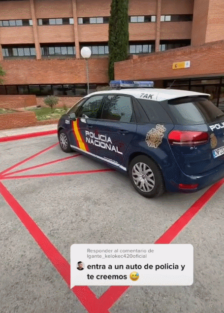 女网红违停跳上警车,女网红违停跳上警车视频